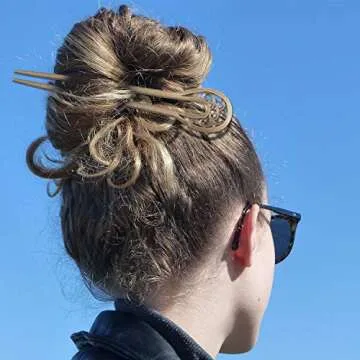 Vintage Bronze Hair Sticks - 20 Pieces for Elegant Styling