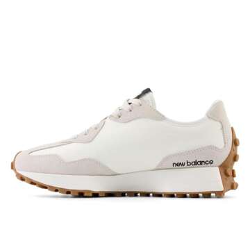 New Balance Women's 327 Sneaker in Moonbeam/Black