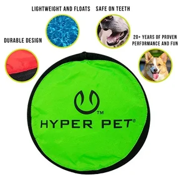 Hyper Pet Flippy Flopper Dog Frisbee for Safe Fetch Fun