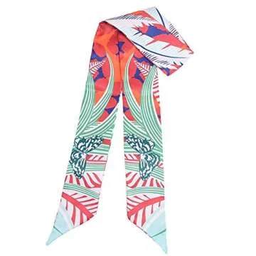 IMLECK Fashion Handbag Ribbon Scarf for Women