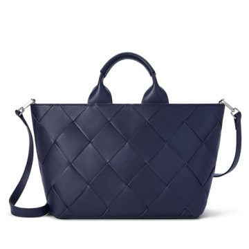 BOSTANTEN Woven Tote Bag for Women Top Handle Purses and Handbags Shoulder Crossbody Purse With Zipp...