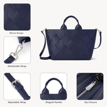 Versatile BOSTANTEN Woven Tote Bag for Women - Stylish & Durable