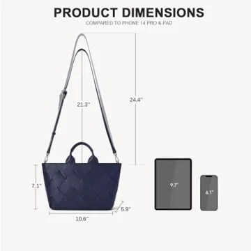 Versatile BOSTANTEN Woven Tote Bag for Women - Stylish & Durable