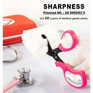 MEUUT First Aid Kit - Trauma Shears & LED Penlights