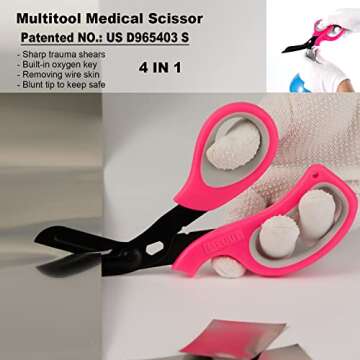 MEUUT First Aid Kit - Trauma Shears & LED Penlights