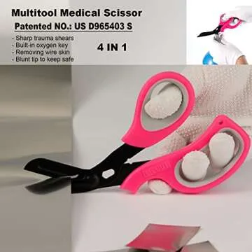 MEUUT First Aid Kit - Trauma Shears & LED Penlights