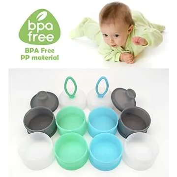 LADISO Portable Baby Formula Dispenser - Non-Spill Container