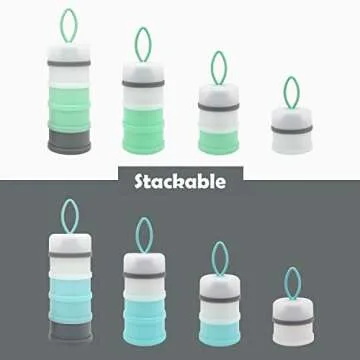 LADISO Portable Baby Formula Dispenser - Non-Spill Container