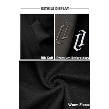 Eocicvvi Fleece Hoodie for Men - Stylish & Comfortable Pullover