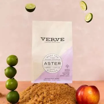 Verve Coffee Roasters Whole Bean Aster Blend | Ethiopian Medium Roast, 12oz Resealable Bag