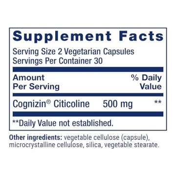 Life Extension Citicoline for Brain Health and Focus