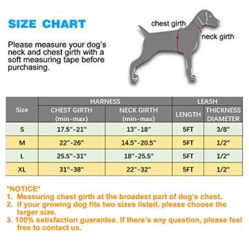 tobeDRI No Pull Dog Harness Adjustable Reflective Oxford Easy Control Medium Large Dog Harness with A Free Heavy Duty 5ft Dog Leash (M (Neck: 14.5"-20.5", Chest: 22"-28"), Blue Harness+Leash)