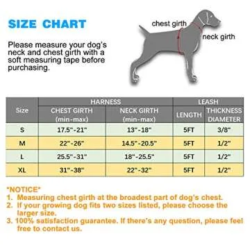 tobeDRI No Pull Dog Harness Adjustable Reflective Oxford Easy Control Medium Large Dog Harness with A Free Heavy Duty 5ft Dog Leash (M (Neck: 14.5"-20.5", Chest: 22"-28"), Blue Harness+Leash)