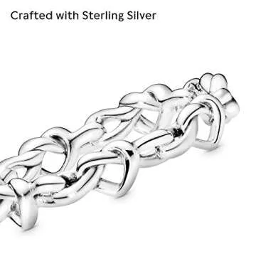 PANDORA Knotted Hearts Ring - Symbol of Unbreakable Love - Promise Ring for Women - Layering or Stackable Ring - Gift for Her Sterling Silver - Size 6 - With Gift Box