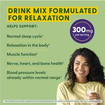 MegaFood Relax + Calm Magnesium Powder - Highly Absorbable Magnesium Glycinate, Magnesium Citrate & Magnesium Malate - Without 9 Food Allergens - Blackberry Hibiscus Oasis - 7.05 Oz (50 Servings)