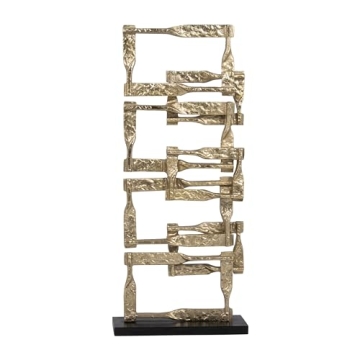 Sagebrook Home 23" Gold Aluminum Stacking Sculpture