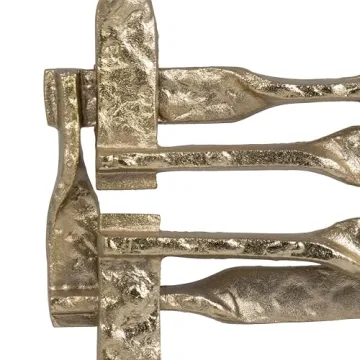 Sagebrook Home 23" Gold Aluminum Stacking Sculpture