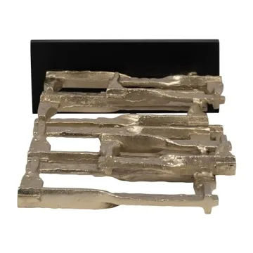 Sagebrook Home 23" Gold Aluminum Stacking Sculpture