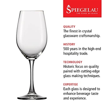 Elegant Spiegelau White Wine Glass Set of 4 for Gifting