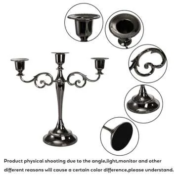 Elegant 3 Arm Candelabra for Weddings and Parties