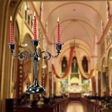 Elegant 3 Arm Candelabra for Weddings and Parties