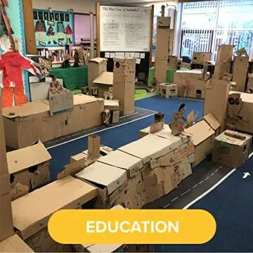 Makedo Invent | Upcycled Cardboard Construction Toolkit in Large Toolbox (360 Pieces) | STEM + STEAM Educational Toys for Classroom Learning | Resuable Tools for Boys and Girls Age 5+