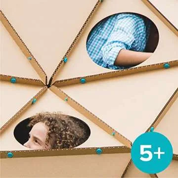 Makedo Invent | Upcycled Cardboard Construction Toolkit in Large Toolbox (360 Pieces) | STEM + STEAM Educational Toys for Classroom Learning | Resuable Tools for Boys and Girls Age 5+