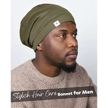 YANIBEST Adjustable Silk Satin Hair Cover Sleep Cap for All Hair Types