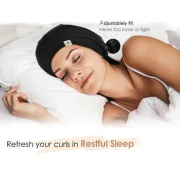 YANIBEST Adjustable Silk Satin Hair Cover for Comfort and Style