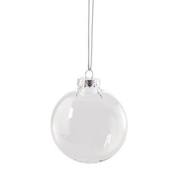 Creative Hobbies Clear Plastic Craft Ornaments Pack of 12