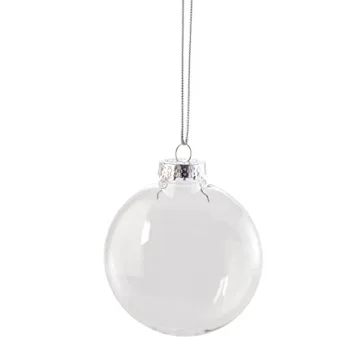 Creative Hobbies Clear Plastic Craft Ornaments Pack of 12