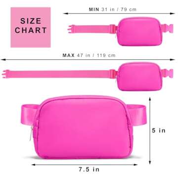 Stylish Hot Pink Fanny Pack for Women - Versatile & Functional