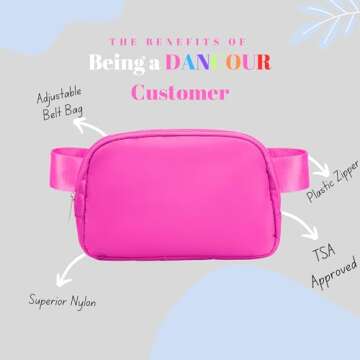Stylish Hot Pink Fanny Pack for Women - Versatile & Functional