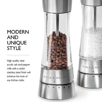 Cole & Mason Derwent Grinder Set - Stylish Culinary Gift