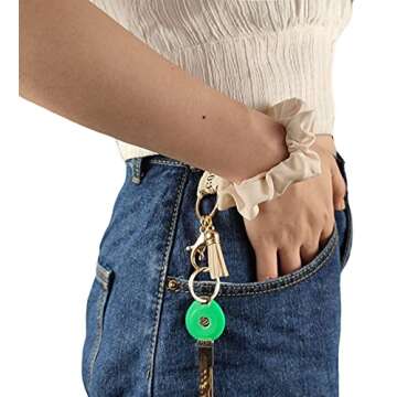 HAEVERAY Scrunchie Keychain – Stylish & Functional