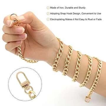 Versatile Iron Replacement Flat Chains for Bag Enthusiasts