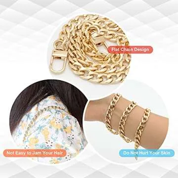 Versatile Iron Replacement Flat Chains for Bag Enthusiasts