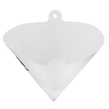 ABN Strainer Cone Funnel with Filter Top 25-Pack – Disposable 190 Micron Fine Nylon Mesh –Paint, Automotive, & More