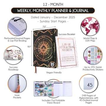 Transformative Law of Attraction Planner 2025 for Life Goals and Growth