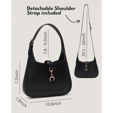 Chic Women’s Vegan Leather Hobo Shoulder Bag