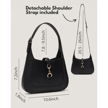 Chic Women’s Vegan Leather Hobo Shoulder Bag