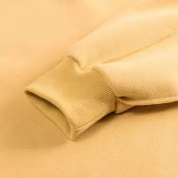 Amazhiyu Women Cropped Sweatshirt Long Sleeves Pullover Fleece Crop Tops Cyber Yellow, Small