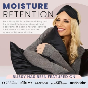 Blissy Silk Sleep Mask - Luxurious Silk Eye Cover for Sleep