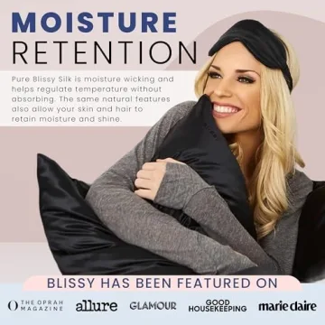 Blissy Silk Sleep Mask - Luxurious Silk Eye Cover for Sleep