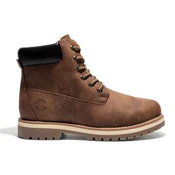 Bruno Marc Men's Classic Winter Fall Boots Outdoor Work Boots 2.0,Size 11,Brown/Fur,SBSB226M