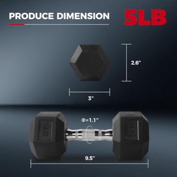 Durable 5LB Dumbbells Set for Effective Home Workouts