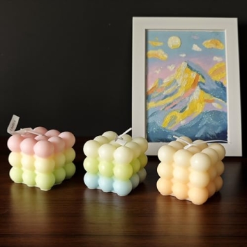 Handmade Bubble Candle - Unique Aesthetic Decor for All