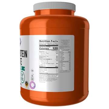 NOW Foods Sports Nutrition, Whey Protein Isolate, 25 G With BCAAs, Creamy Chocolate Powder, 5-Pound