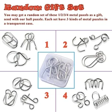 KINGOU Wooden Sphere Puzzle - Brain Teasers for All Ages