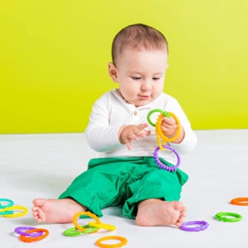 Bright Starts Lots of Links Rings Toys for Babies 0 Months Plus